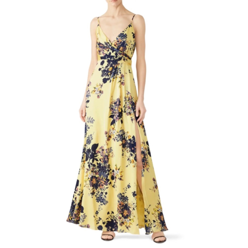 Jill Jill Stuart Yellow Floral Gown Size 4 US $308